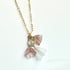 Vintage handblown 1940s murano glass and moonstone pendant necklace Image 2