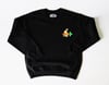 Rabbitman's 'Cartoon' Crewneck Sweatshirt (Black)