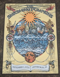 Image 2 of The Smashing Pumpkins - September 1, 2024 - Pittsburgh, PA - Artwork by Caitlin Mattisson