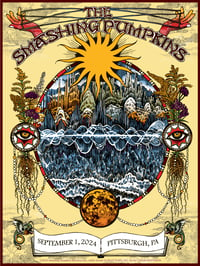 Image 1 of The Smashing Pumpkins - September 1, 2024 - Pittsburgh, PA - Artwork by Caitlin Mattisson