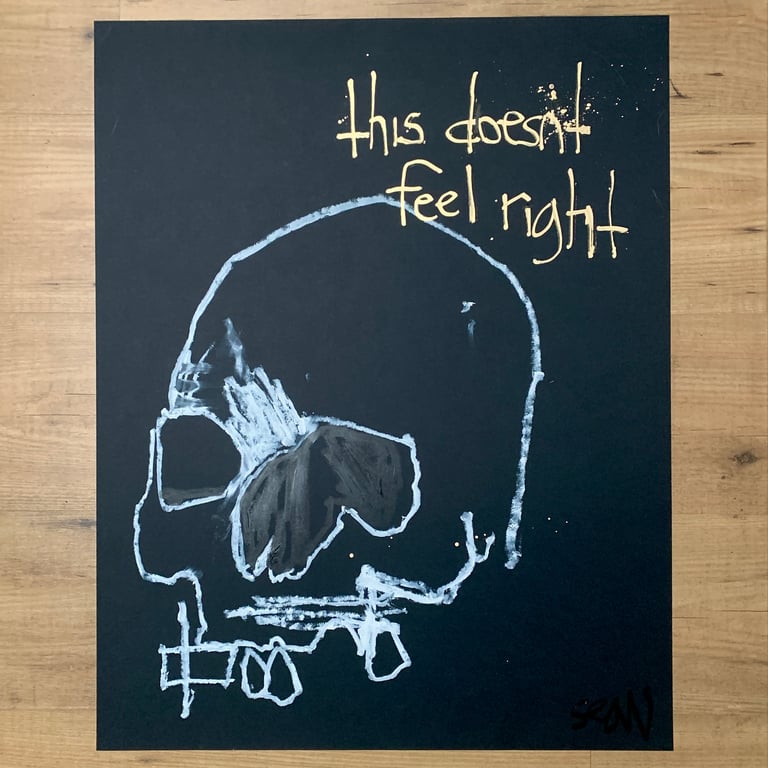 this doesn’t feel right (original painting) 22X28