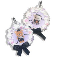 Image 1 of Spooky Cute Kuma Keychains