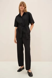 Image 1 of kowtow element jump suit black