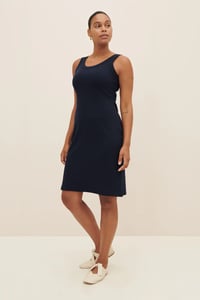 Image 1 of kowtow column dress navy jersey