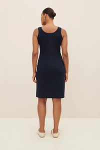 Image 2 of kowtow column dress navy jersey