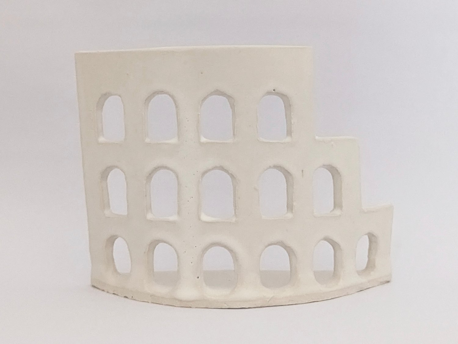 Image of colosseums in white