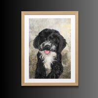 Image 2 of Framed custom pet  portrait 