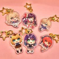 Image 2 of Oshi no Ko 2-Inch Keychains with Glitter & Epoxy