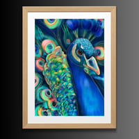 Image 1 of Peacock art print