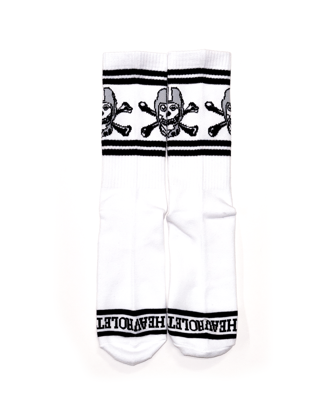 Hardhead Socks (White 2-Pack)