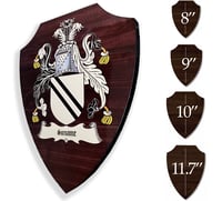 Coat of Arms Shield Plaque; Family or Town/City Heraldry