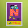 'N is for Novel' Print