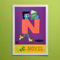 Image 1 of 'N is for Novel' Print