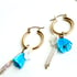 1930s Venetian glass bead and freshwater pearl hoop earrings Image 3