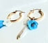 1930s Venetian glass bead and freshwater pearl hoop earrings Image 5