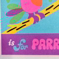 Image 3 of 'P is for Parrot' Print