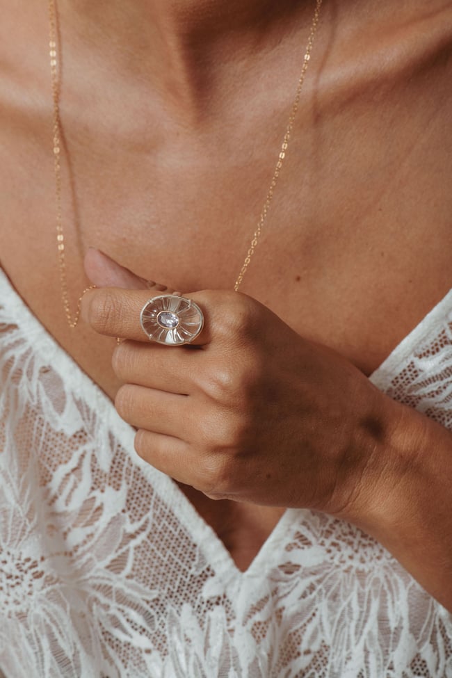 ARCHIVE DONNA BAGUE CRISTAL AMETHYSTE -70% 