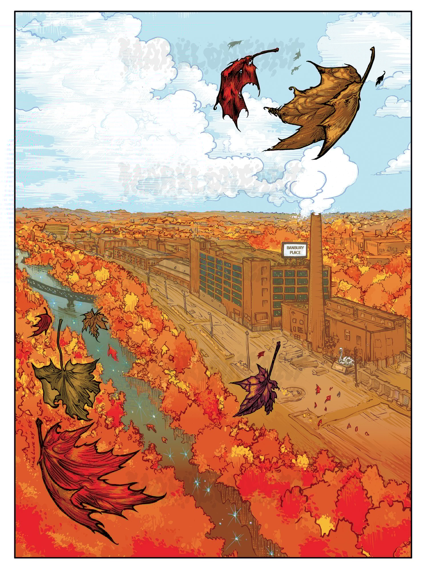 Image of Fall Crawl Illustration - Print 