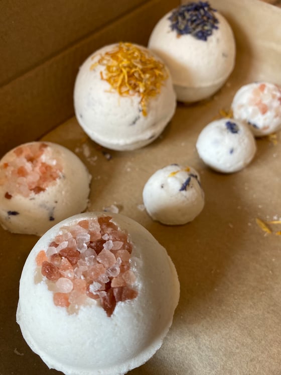 Image of Make Your Own Bath Bombs and Lip Balm Workshop Saturday December 7th, 10-Noon