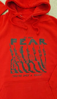 Image 2 of Fear "Only a Band" red hoodie 