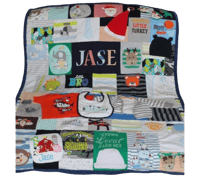 Image 1 of Baby clothes quilt