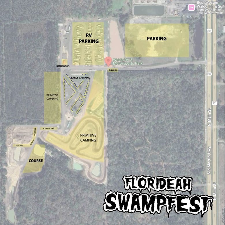 Image of Site #88: Thursday Early Camping Plus 4 Weekend Tickets at Swampfest 2025