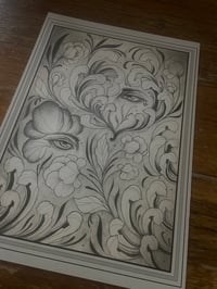 Image 4 of Sketchy eyes print