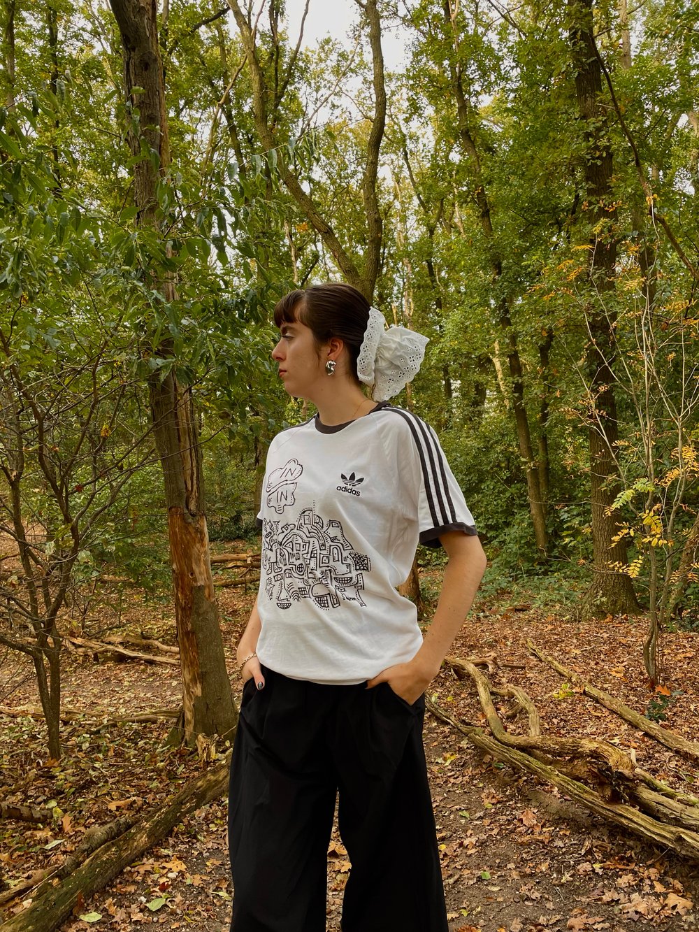 artsy stripes t-shirt