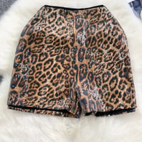 Image 1 of Animal Print Shimmering Shorts