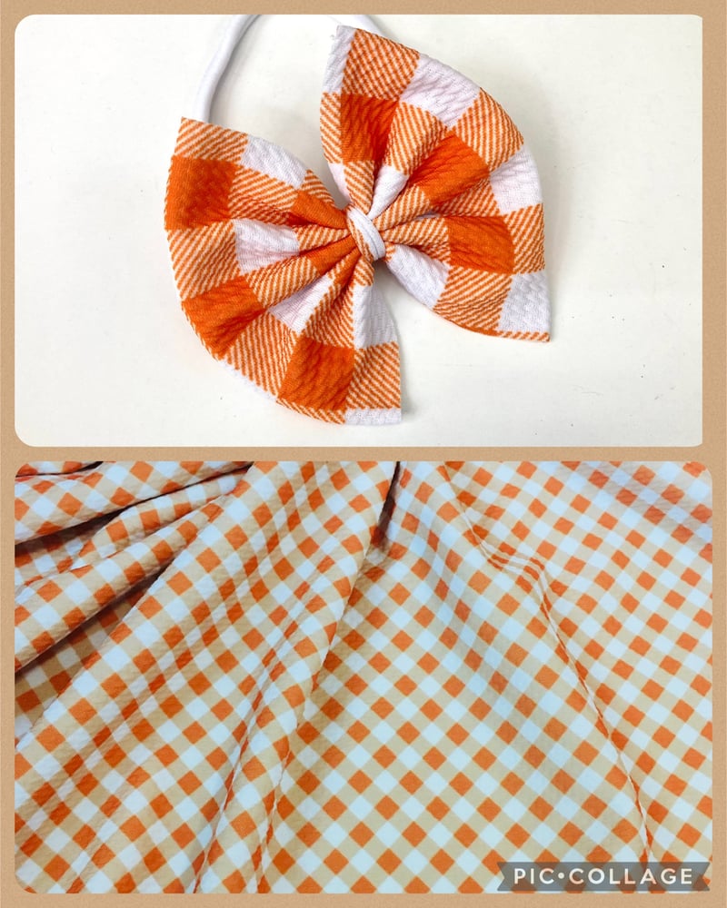 Image of Big and Small Orange Plaid 