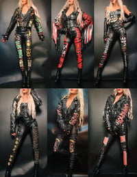 Image 1 of MADE TO ORDER CUSTOM METAL BAND LEGGINGS