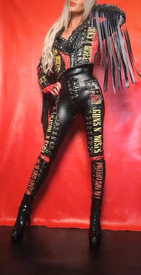 Image 6 of MADE TO ORDER CUSTOM METAL BAND LEGGINGS