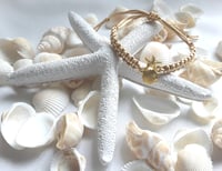 Image 5 of Beach Cord Bracelet, Starfish Bracelet,Beach Wish Bracelet,Beach Friendship Bracelet,Shell Bracelet