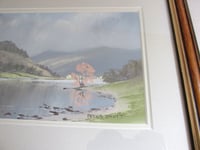 Image 5 of Vintage Lake District Pastel Drawing by Peter Shutt - 'After the Rain, Bassenthwaite', Framed 