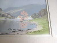 Image 6 of Vintage Lake District Pastel Drawing by Peter Shutt - 'After the Rain, Bassenthwaite', Framed 