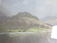 Image 4 of Vintage Lake District Pastel Drawing by Peter Shutt - 'After the Rain, Bassenthwaite', Framed 