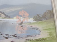 Image 7 of Vintage Lake District Pastel Drawing by Peter Shutt - 'After the Rain, Bassenthwaite', Framed 