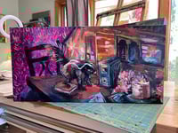 Image 3 of Late to the Party – Skunk painting