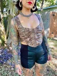 Image 1 of Snake print Corset top