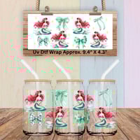 Image 6 of Princess Pooh  6 Designs Character Coquette Bow Collection Double Sided Uv Dtf Wrap