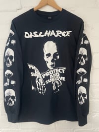 Image 1 of Discharge "Protect and survive" long sleeve