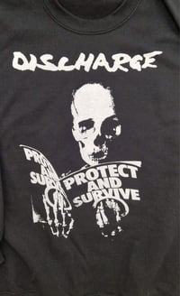 Image 2 of Discharge "Protect and survive" sweater