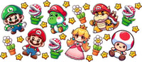 Image 6 of Choice of 7 Mario Designs Double Sided Uv Dtf Wraps