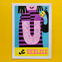 Image 1 of 'U is for Ukelele' Print
