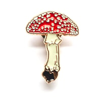 Image 2 of Fly Agaric Mushroom Enamel Pin