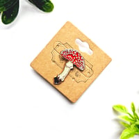 Image 1 of Fly Agaric Mushroom Enamel Pin