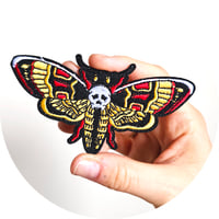 Image 3 of  Death's-Head Hawkmoth II Iron On Patch