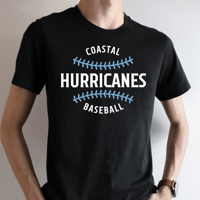 Image 2 of Coastal Hurricanes Baseball Black