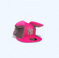 Image 1 of Hot Pink - Yankees Fitted