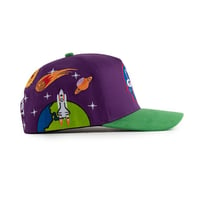 Image 4 of Occupy Mars Hat V2 (Purple/Green)